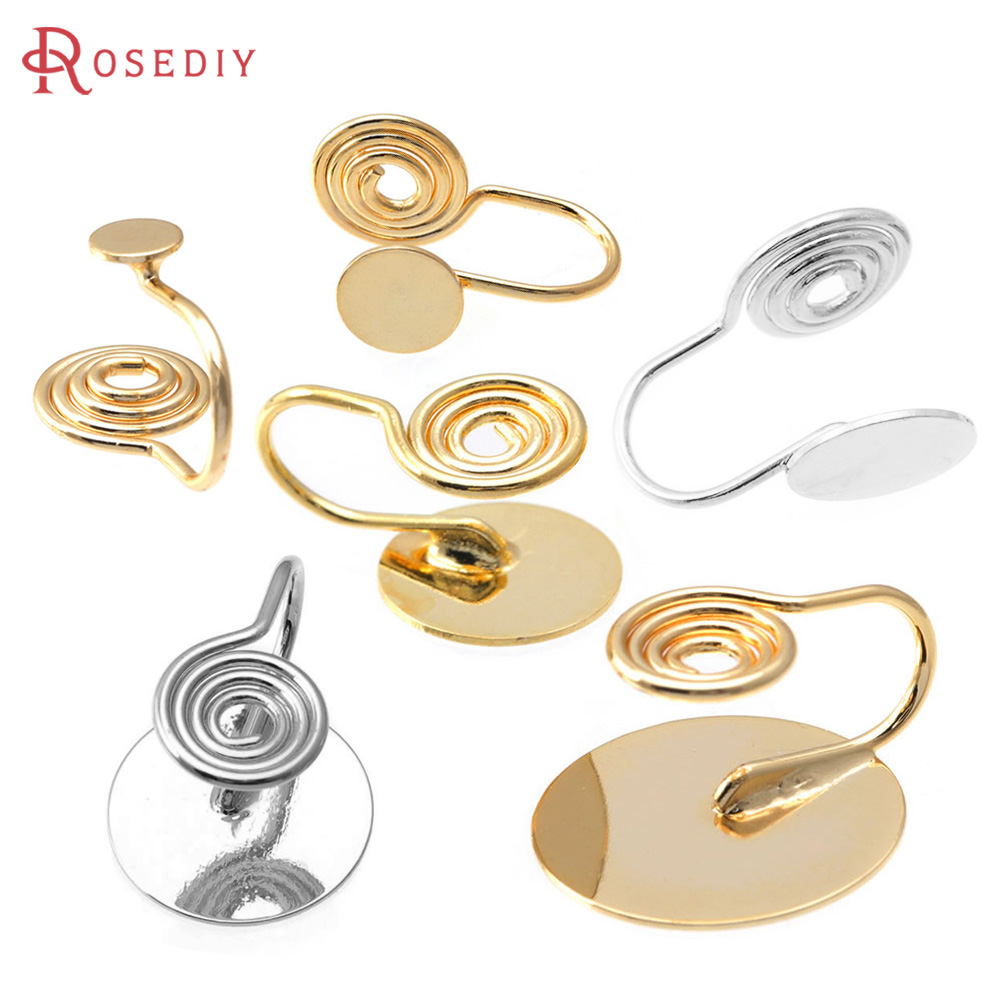Jewelry Making Kit - 4MM~14MM Warna Emas 18K Kuningan dengan