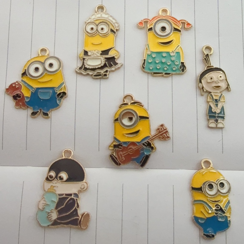 Jewelry Making - 10 buah liontin kartun minyak paduan