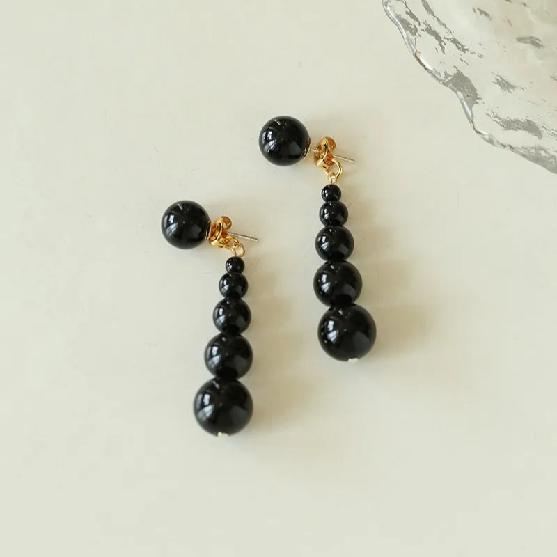 Beading Needle Fine - Mode Eropa Batu Akik Hitam Merah