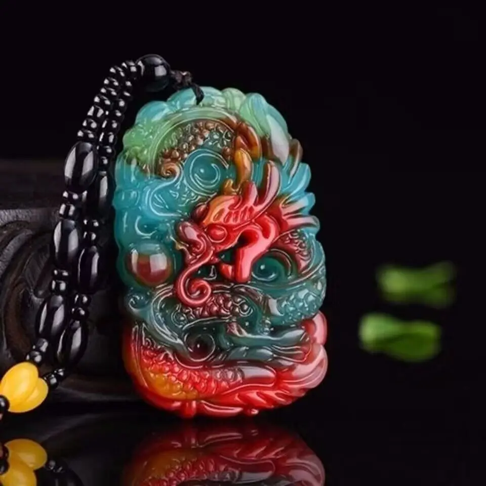 Jewelry Making With Stones - Kalung liontin naga giok asli, Perhiasan