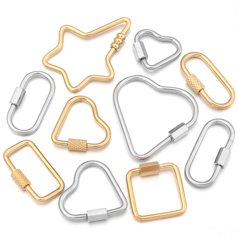 Jewelry Making Ideas - 2 Buah Klip Pengikat Konektor Kunci