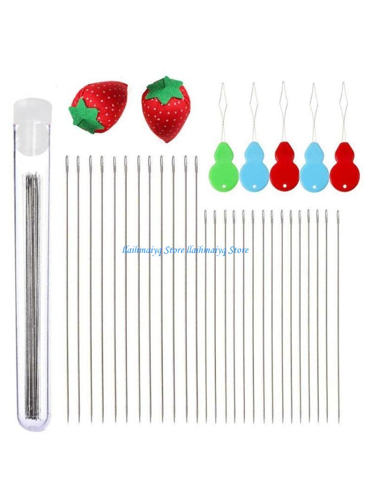 Beading Needle Fine - 573B 47 Buah Bantalan Pin Tempat