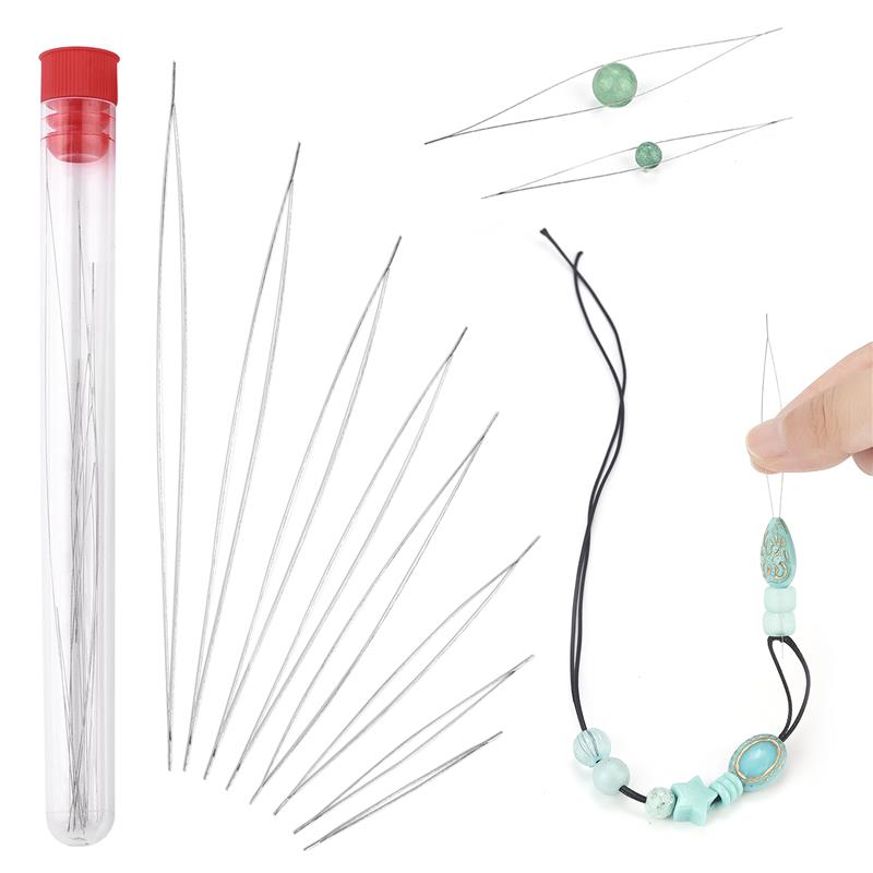 Beading Needle Fine - 1set Pin jarum manik-manik terbuka gelang