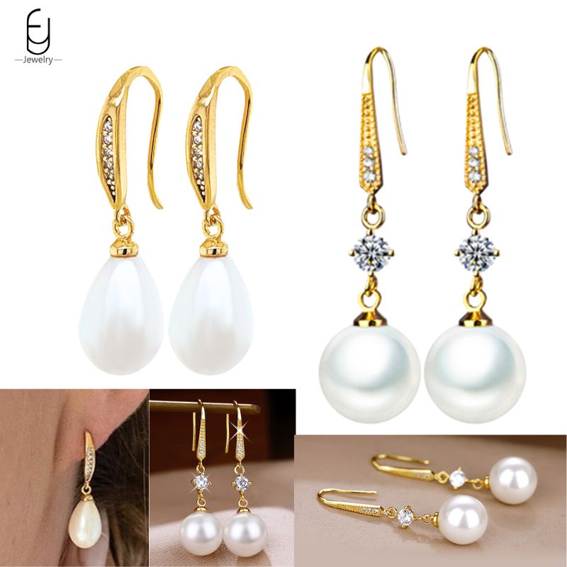 Beading Needle Fine - Anting-anting liontin mutiara elegan jarum perak