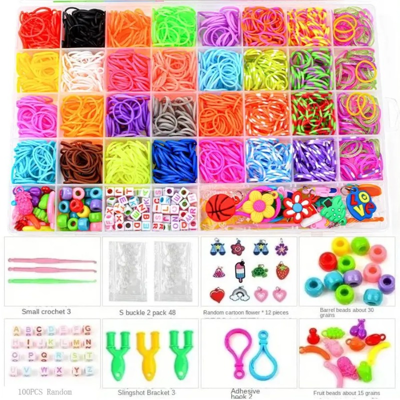 Jewelry Making Kit - 4300+ pcs 32 Warna Karet Gelang