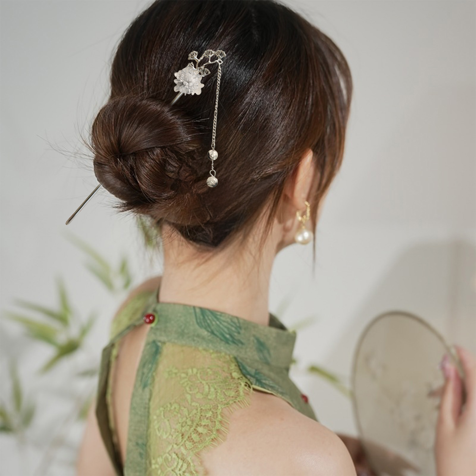 Jewelry Making Parts - Tusuk Konde Bunga Elegan, Jepit Rambut