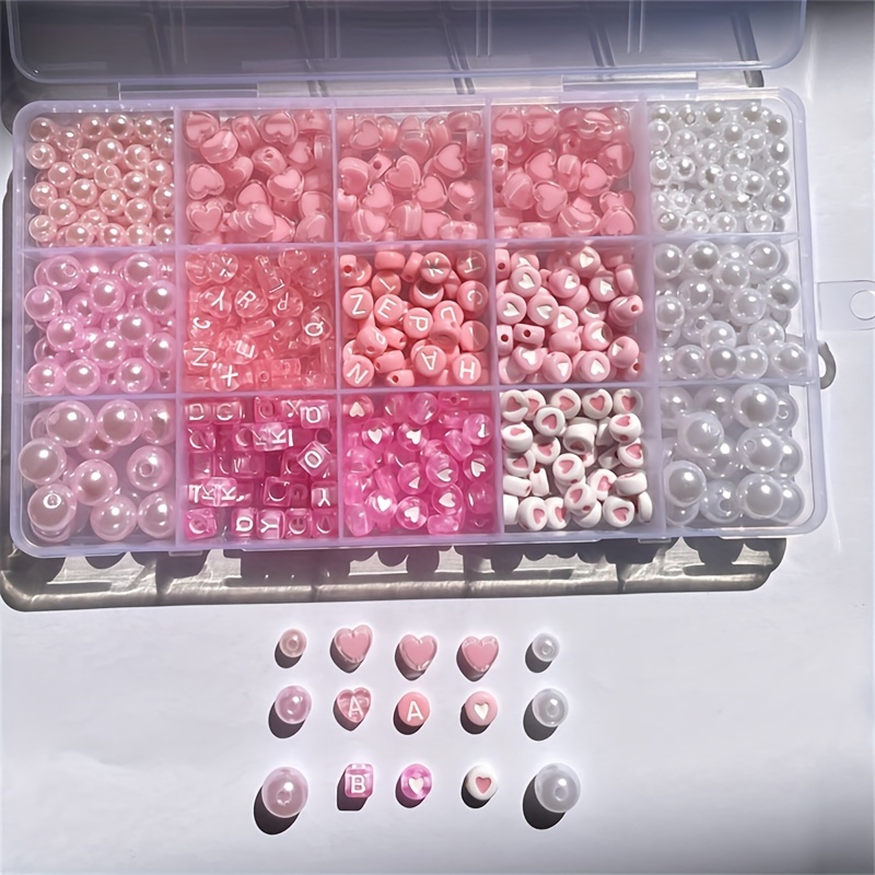10-Piece Kotak Alfabet Pink, M - Jewelry Making Kit ulasan dan harga