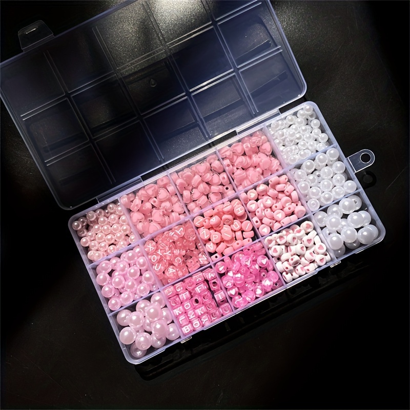 10-Piece Kotak Alfabet Pink, M - Jewelry Making Kit ulasan dan harga