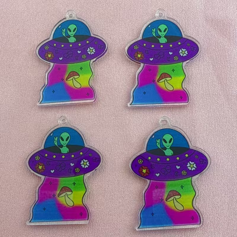 10 Buah Liontin Karakter Alien - Jewelry Making ulasan dan harga