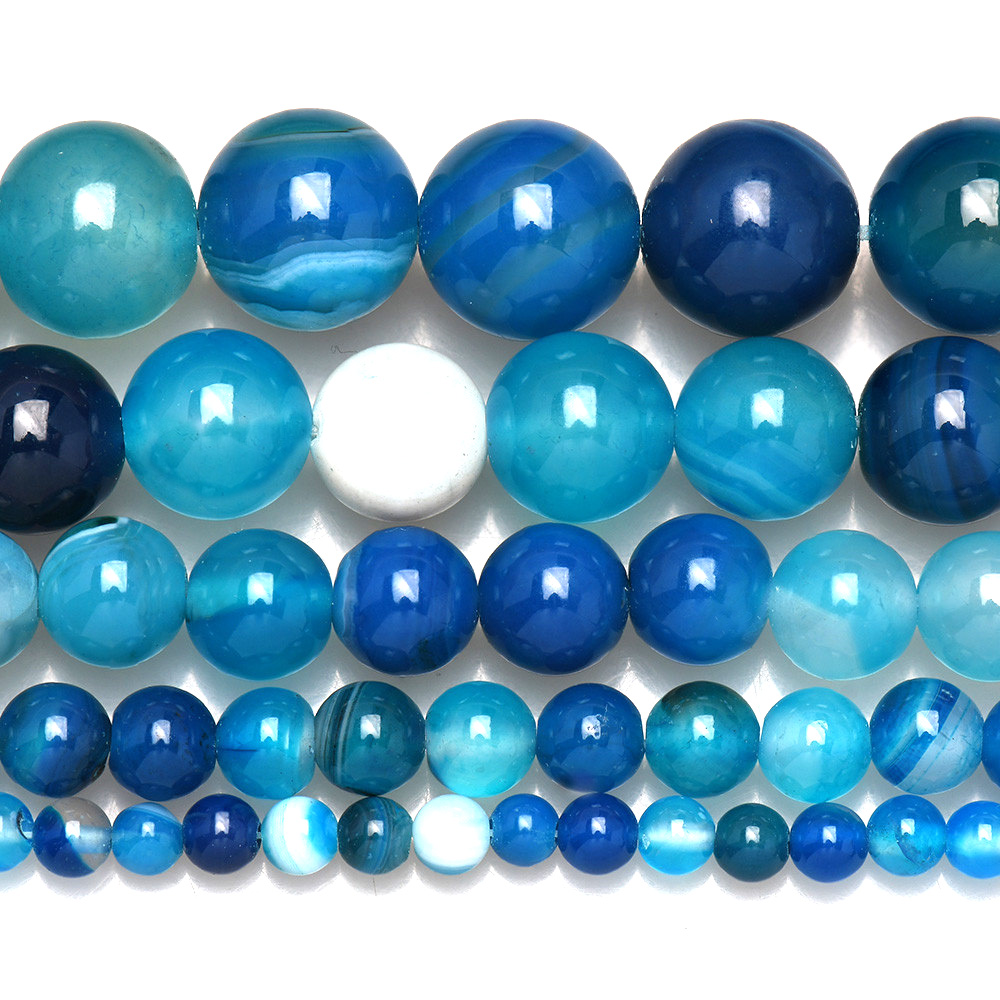 Batu Alam Berpita Biru Renda A - Jewelry Making With Stones ulasan dan harga