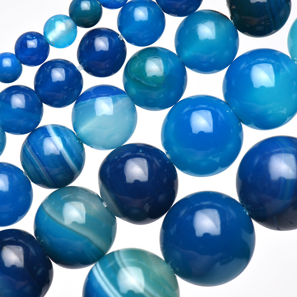 Batu Alam Berpita Biru Renda A - Jewelry Making With Stones ulasan dan harga