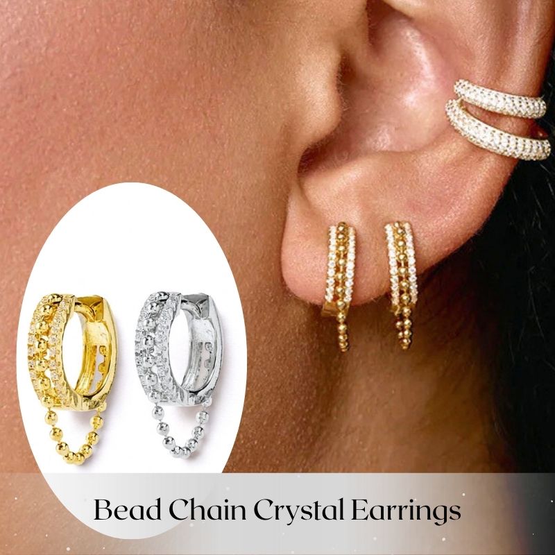 Anting-anting Hoop Perak 925 G - Beading Needle Fine ulasan dan harga