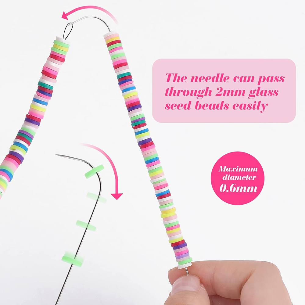 4 buah jarum manik-manik mata  - Beading Needle Fine ulasan dan harga