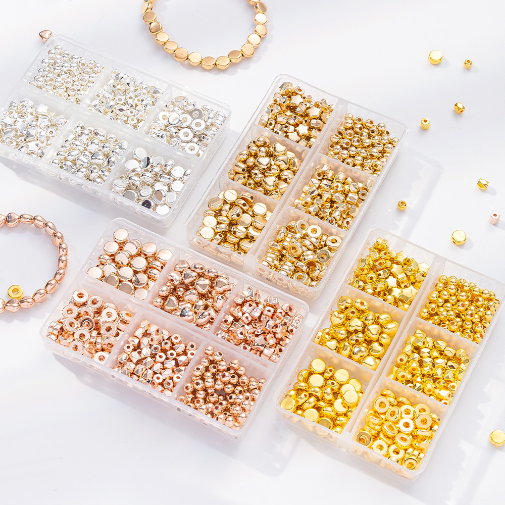 6 GAYA 4 Warna Kotak CCB Manik - Jewelry Making Kit ulasan dan harga