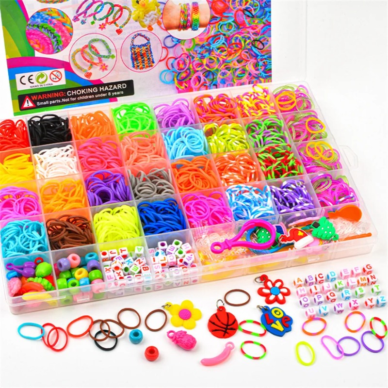 4300+ pcs 32 Warna Karet Gelan - Jewelry Making Kit ulasan dan harga