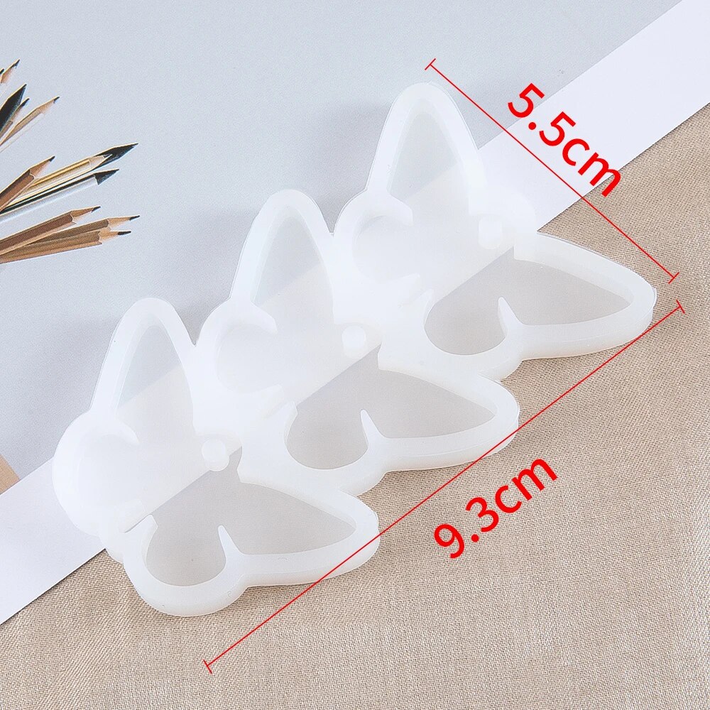 1 buah cetakan silikon kupu-ku - Jewelry Making Techniques ulasan dan harga