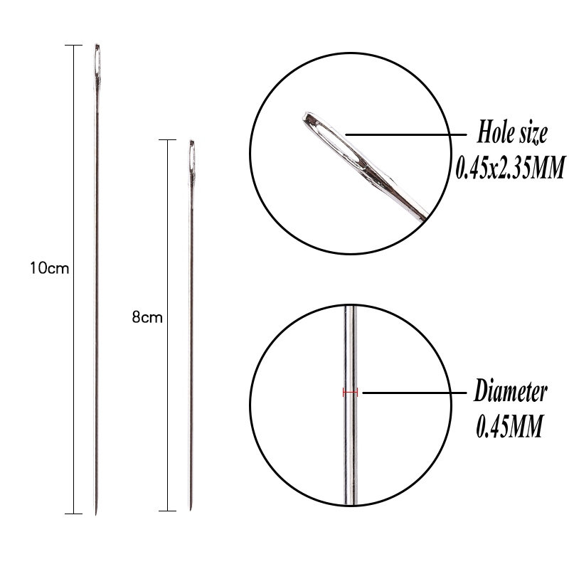 8Cm 10Cm Jarum Manik Baja Taha - Beading Needle Fine ulasan dan harga