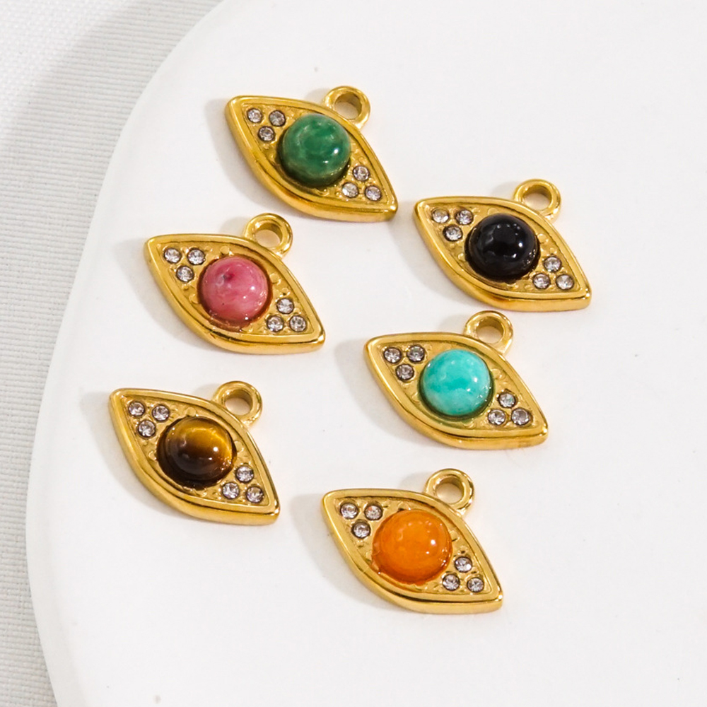 Liontin batu manik gaya mata 1 - Jewelry Making With Stones ulasan dan harga