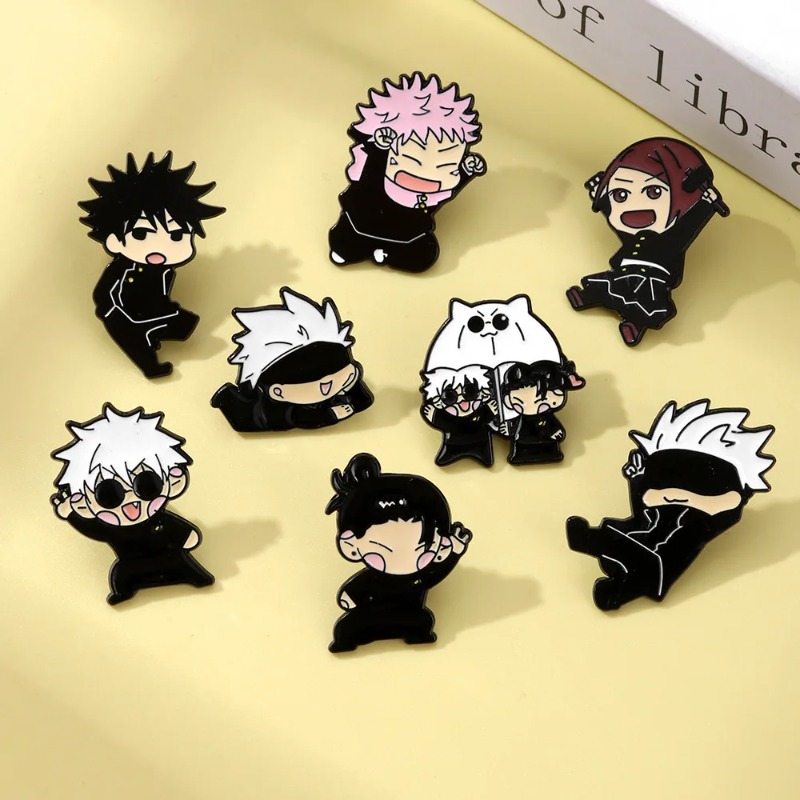 8pcs Set Pin Enamel Anime Itad - Jewelry Making Kit ulasan dan harga