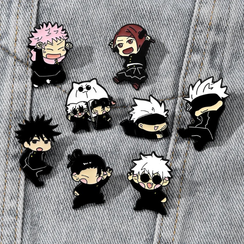 8pcs Set Pin Enamel Anime Itad - Jewelry Making Kit ulasan dan harga
