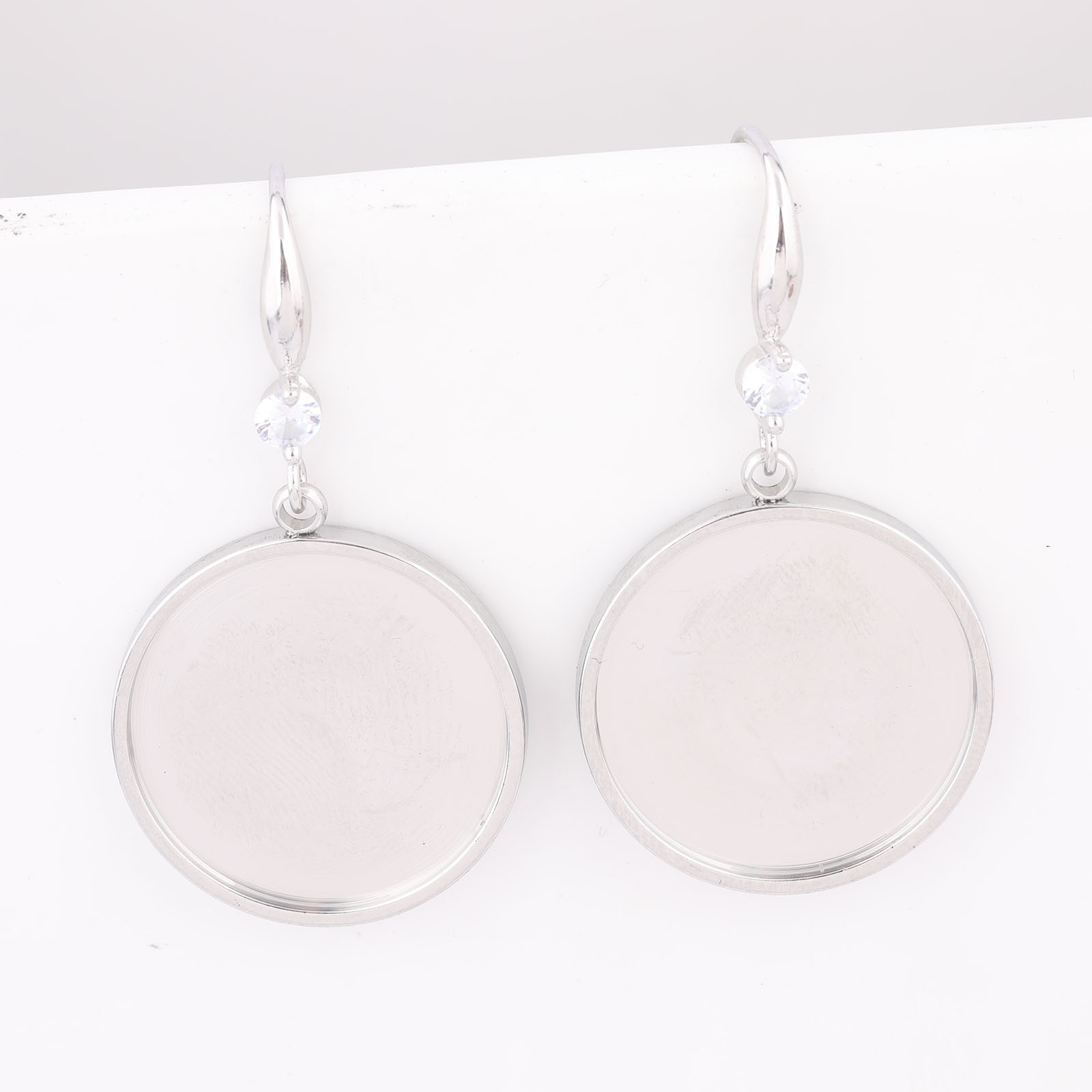 6pcs Setting Bezel Anting Cabo - Jewelry Making With Stones ulasan dan harga