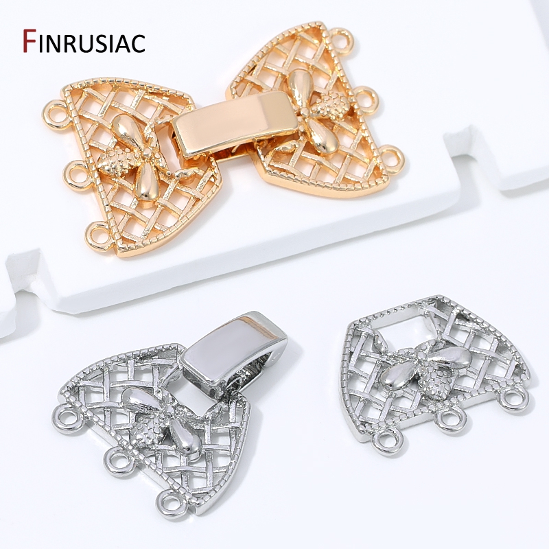 Konektor Kancing Mutiara 3 Bar - Jewelry Making Articles ulasan dan harga