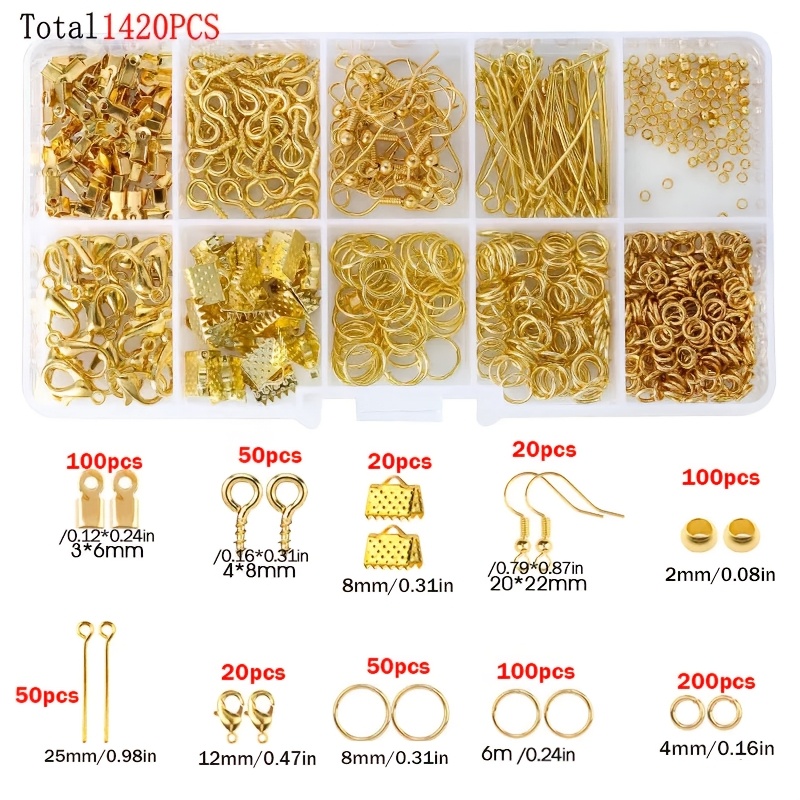 1420pcs 1 kotak Set Perlengkap - Jewelry Making Kit ulasan dan harga