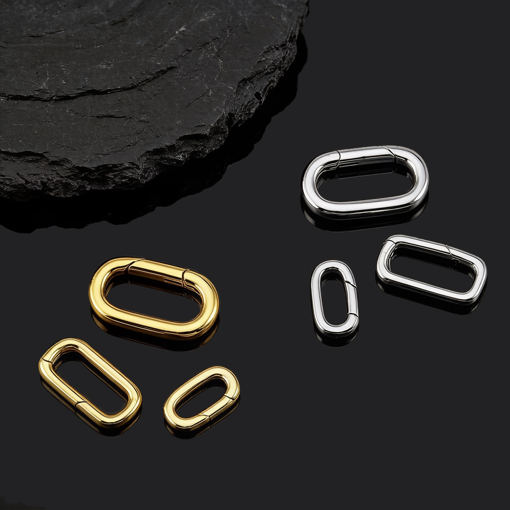 2pcs Pengait Kalung Oval Berla - Jewelry Making Hardware ulasan dan harga