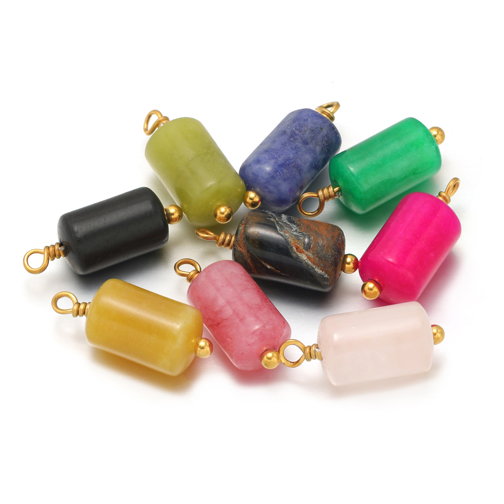 10 Buah Liontin Silinder Jimat - Jewelry Making With Stones ulasan dan harga